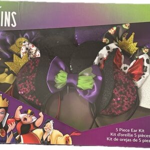NIB Disney Villains 5-Piece Disney Ears Set